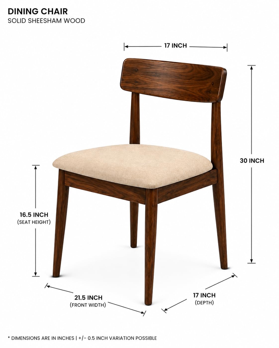 RFD - Royal Furniture Decor 10 Seater Dining Table with 10 Chairs, Sheesham Wood