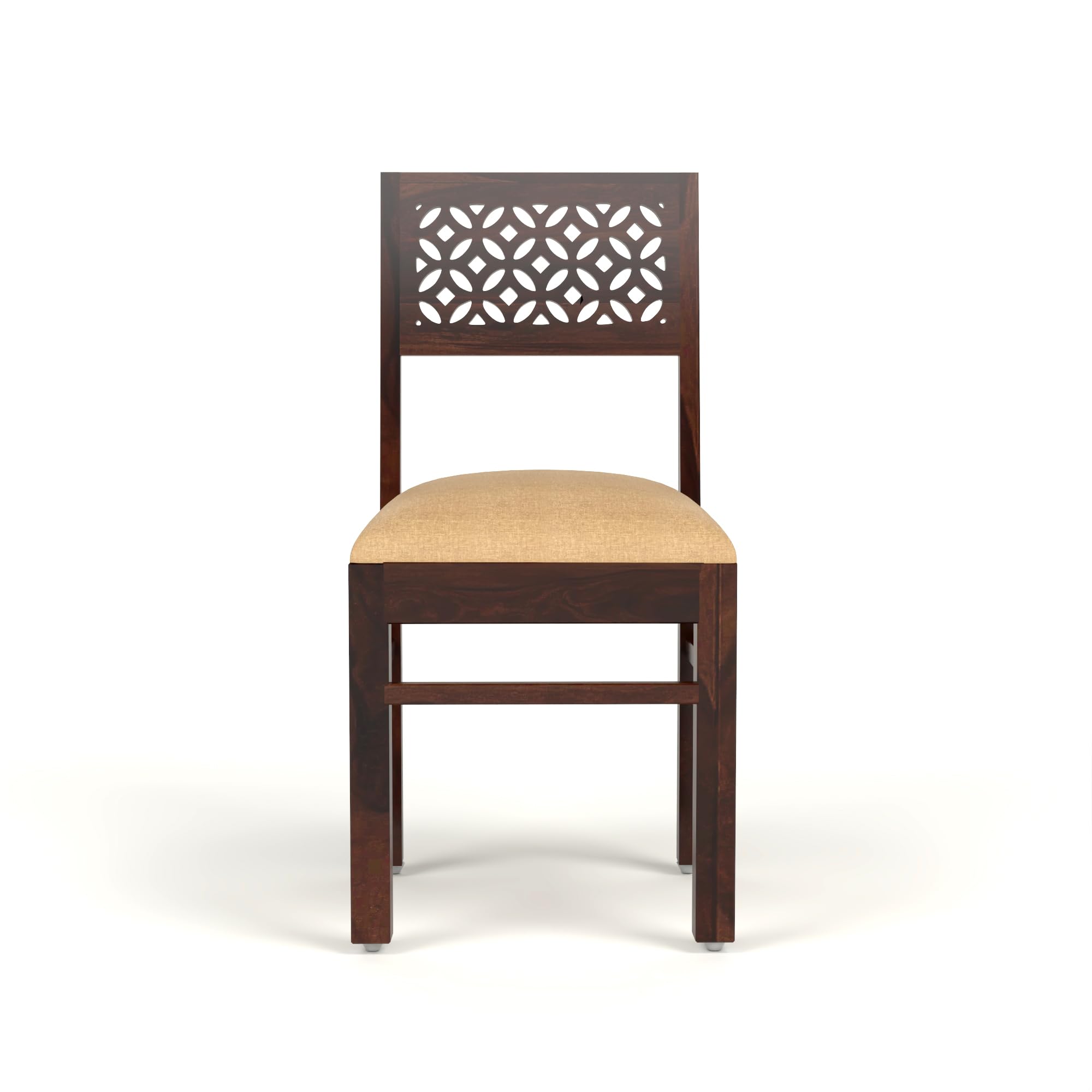 RFD Sheesham Wood Dining Chair Set of 2 | Solid Rosewood Study & Office Chair | Walnut Finish