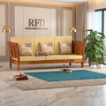 RFD - Royal Furniture Decor Sheesham Wooden 3 Seater Sofa for Living Room | Solid Wood Sofa | Rosewood Sofa Set for Home & Office Lounge (Honey, 3 Seater)
