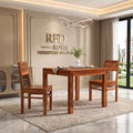Royal Furniture Decor Solid Sheesham Wood 2 Seater Dining Table Set Without Cushioned Chairs for Dining Room | Living Room | Home & Office | Hotels Restaurant & Cafe (2 Seater, Honey C)