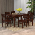 Royal Furniture Decor Solid Sheesham Wood 6 Seater Dining Table Set Without Cushioned Chairs for Dining Room | Living Room | Home & Office | Hotels Restaurant & Cafe (6 Seater, Walnut C)
