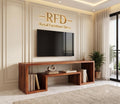 RFD - Royal Furniture Decor Solid Sheesham Wood TV Unit, Morgen, Honey