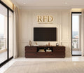 RFD - Royal Furniture Decor Solid Sheesham Wood TV Unit, Pippin, Walnut