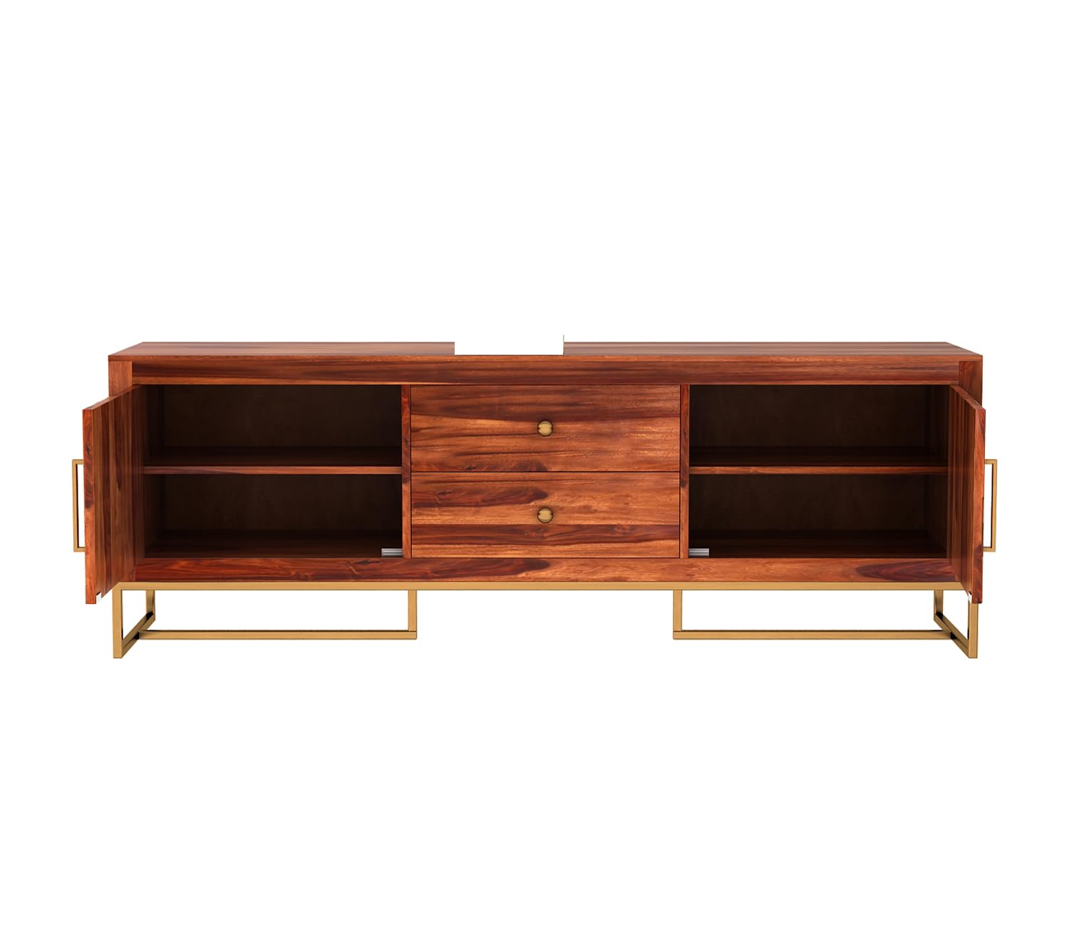 RFD - Royal Furniture Decor Solid Sheesham Wood TV Unit | Jett | Honey