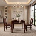 Royal Furniture Decor Solid Sheesham Wood 2 Seater Dining Table Set Without Cushioned Chairs for Dining Room | Living Room | Home & Office | Hotels Restaurant & Cafe (2 Seater, Walnut B)