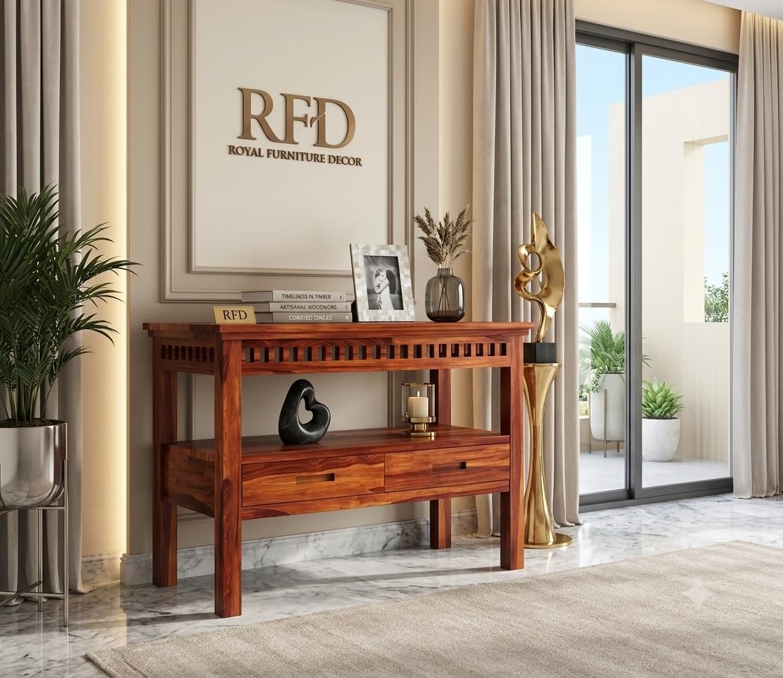 RFD - Royal Furniture Decor Console Table (Honey)