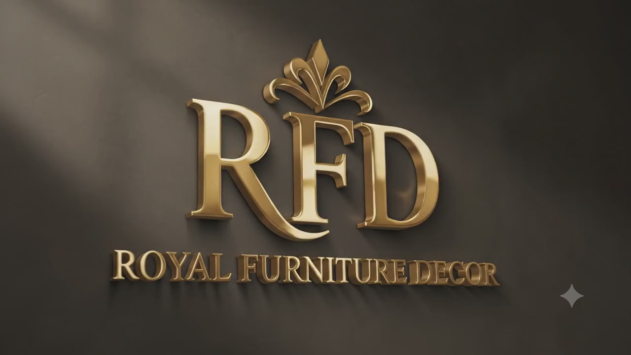 RFD - Royal Furniture Decor 6-Seater Solid Wood Dining Table Set