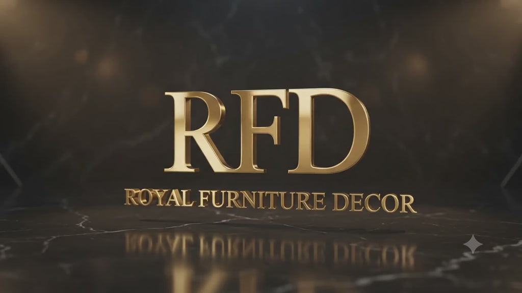 Royal Furniture Decor 5-Seater Wooden Sofa Set, Beige Fabric